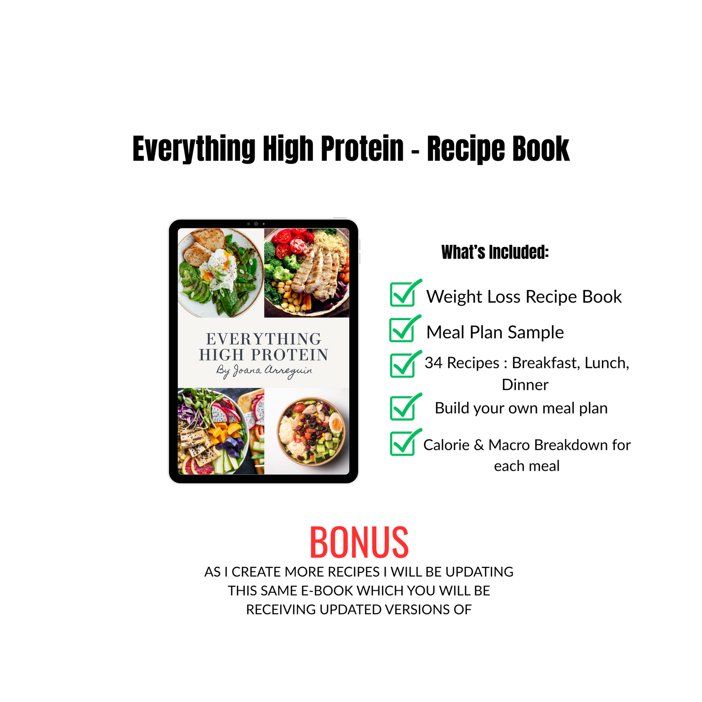 Everything High Protein - Your Guide to Eating for Weight Loss