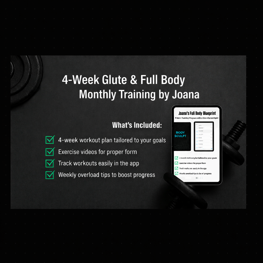 Glute & Full Body Monthly Training by Joana